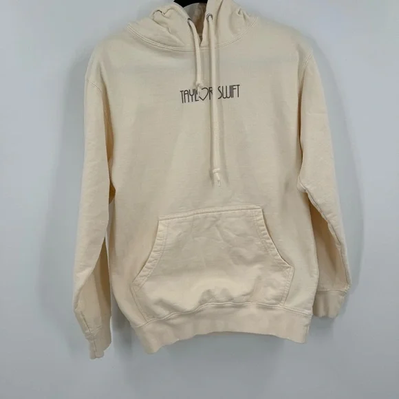 Taylor Swift 2023 The Eras Tour Beige Hoodie Size S - Picture 2 of 7
